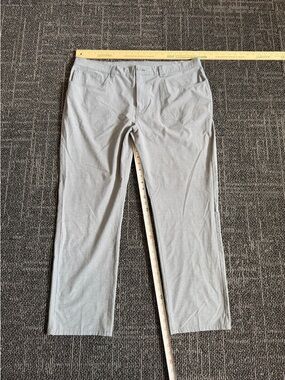 Grand Slam Performance Pants Mens 40x30 Gray Stretch Golf Lightweight Casual